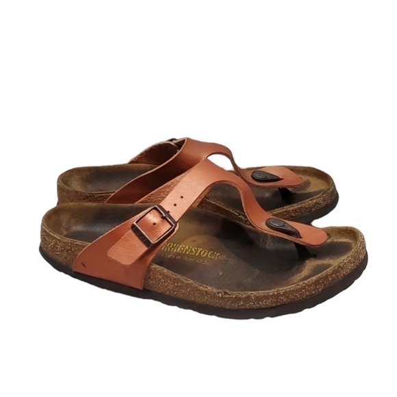 Birkenstock Women Gizeh T Strap Sandals Flats shoes sz 38/7 - Picture 1 of 14